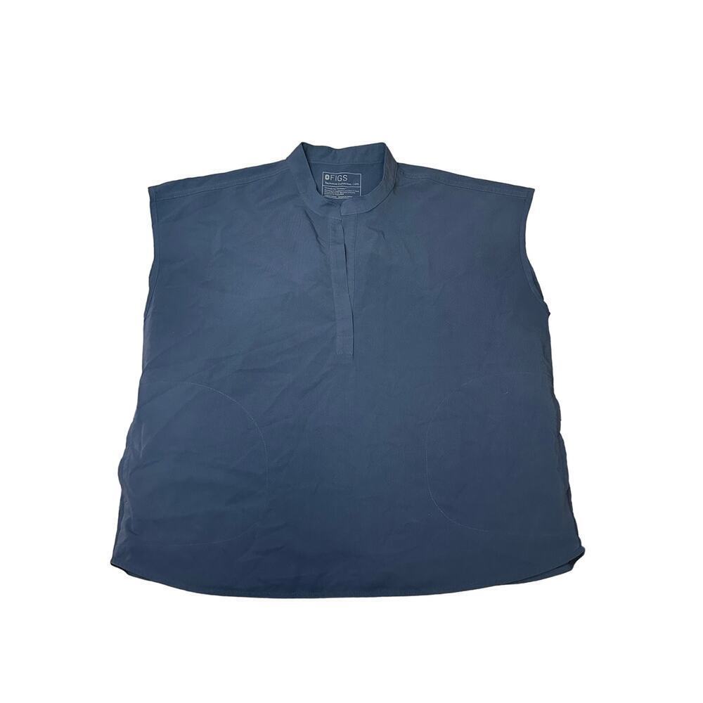 Figs Rafaela Oversized Scrub Top‎ in Dark Harbor